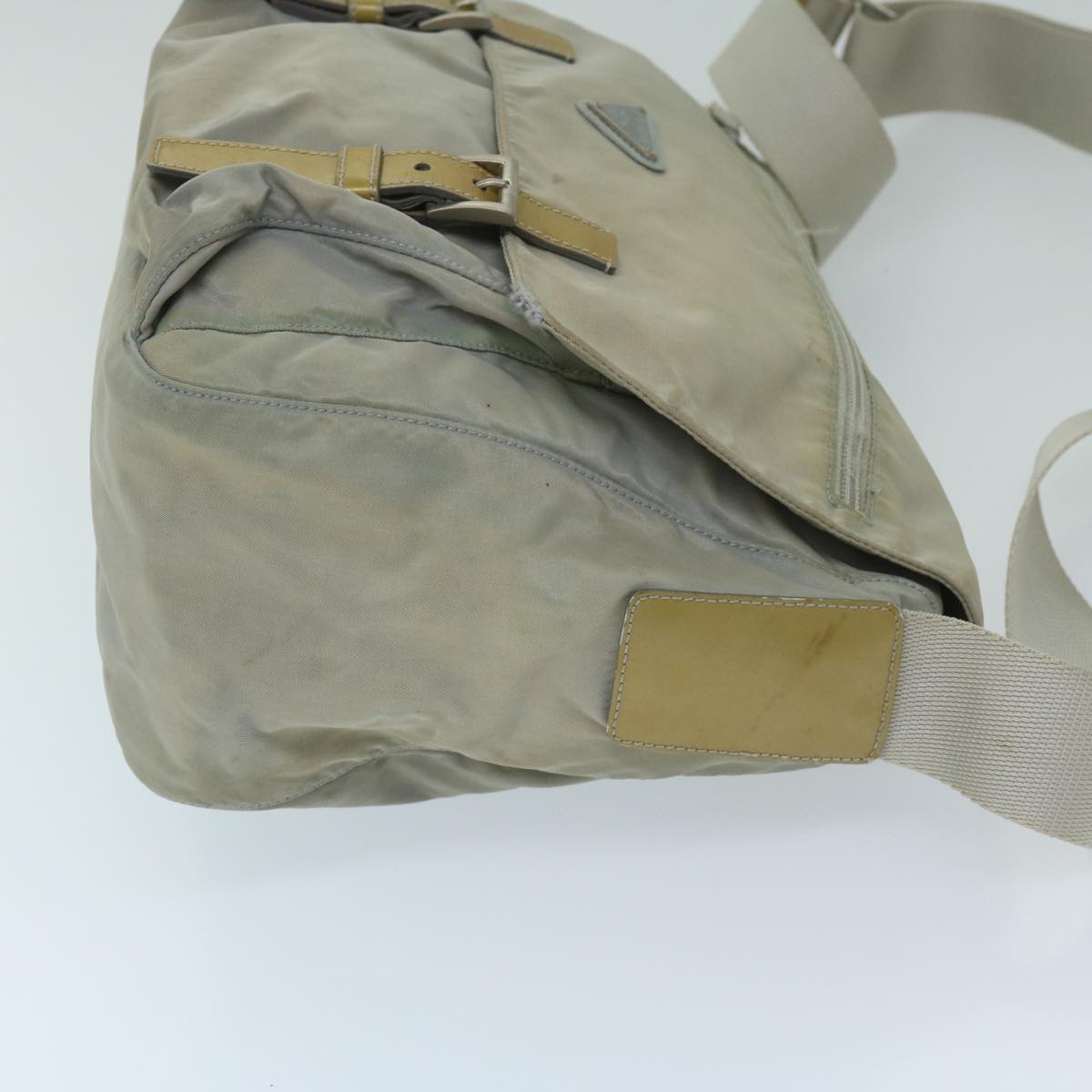 Luxury PradaShoulder Bag Nylon Gray 68807