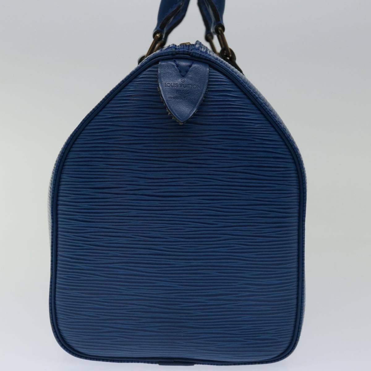 LOUIS VUITTON Epi Speedy 25 Hand Bag Toledo Blue M43015 LV 68822