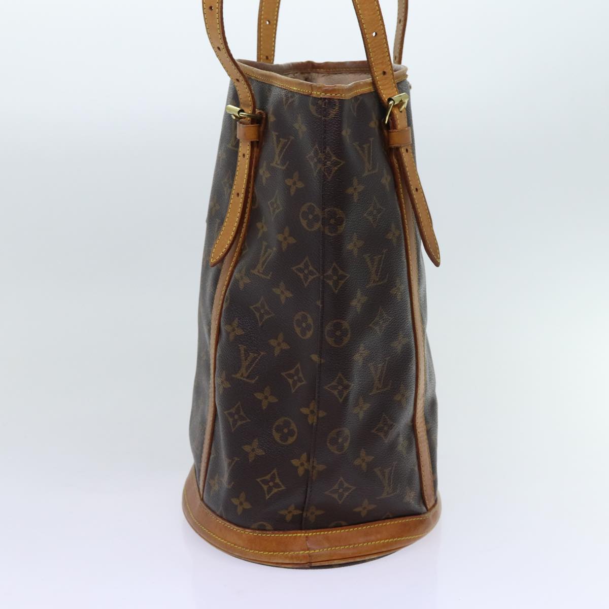 LOUIS VUITTON Monogram Bucket GM Shoulder Bag M42236 LV 68863