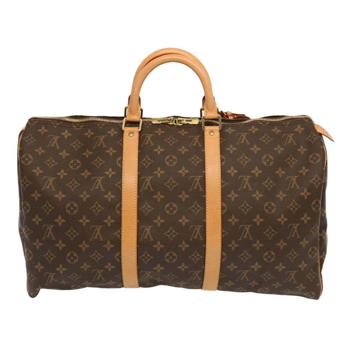 LOUIS VUITTON Monogram Keepall 50 Boston Bag M41426 LV 68881