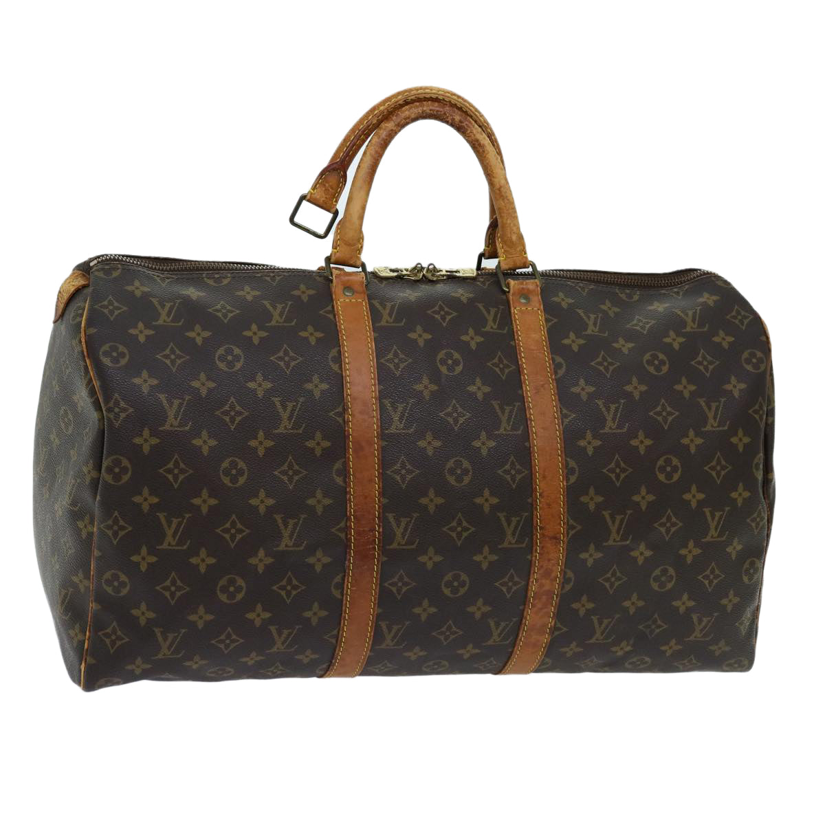 LOUIS VUITTON Monogram Keepall 50 Boston Bag M41426 LV 68882
