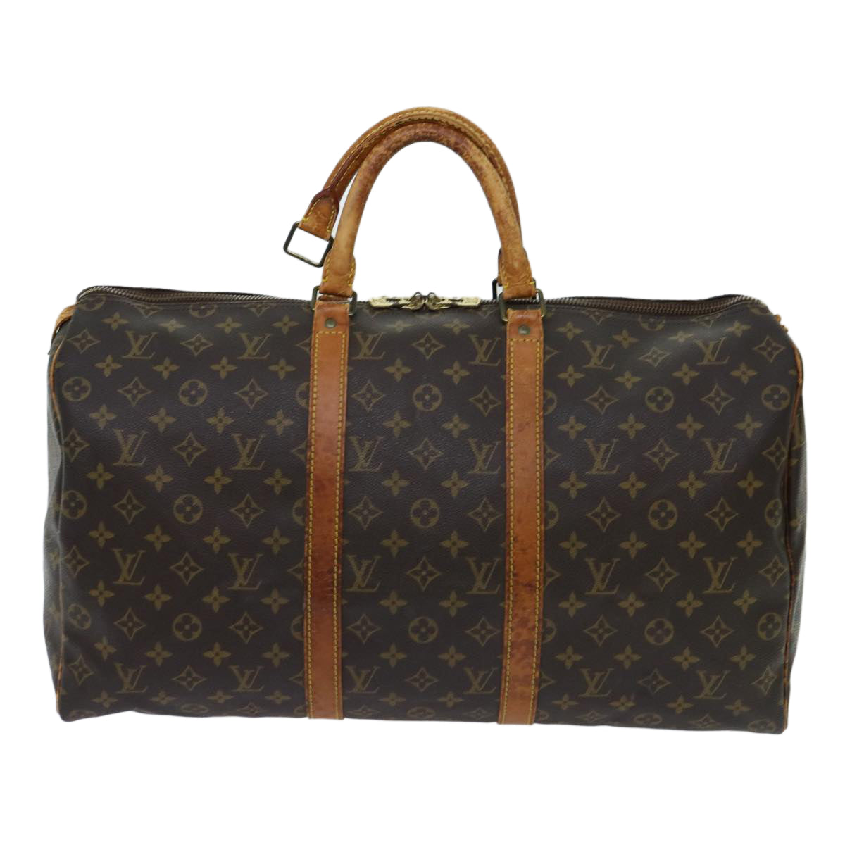 LOUIS VUITTON Monogram Keepall 50 Boston Bag M41426 LV 68882
