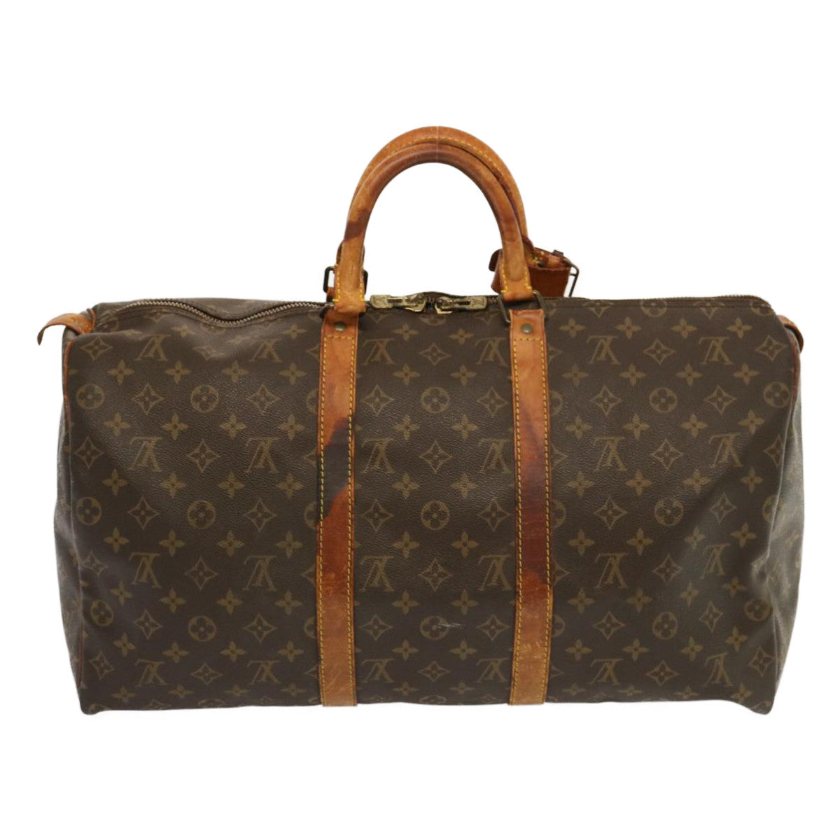LOUIS VUITTON Monogram Keepall 50 Boston Bag M41426 LV 68884