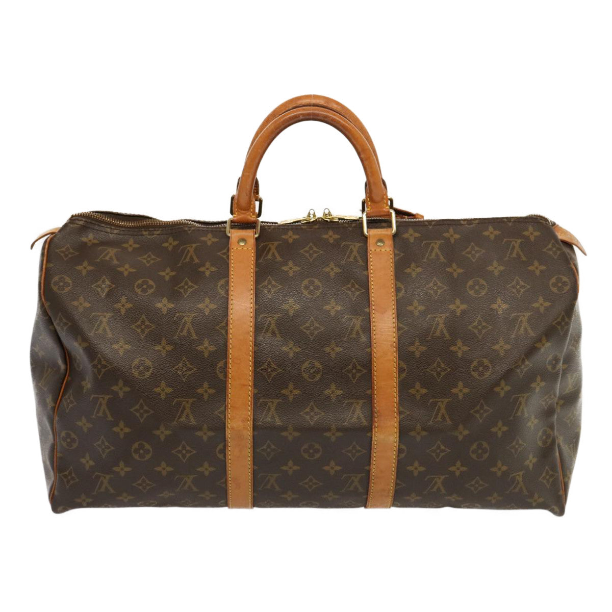 LOUIS VUITTON Monogram Keepall 50 Boston Bag M41426 LV 68885