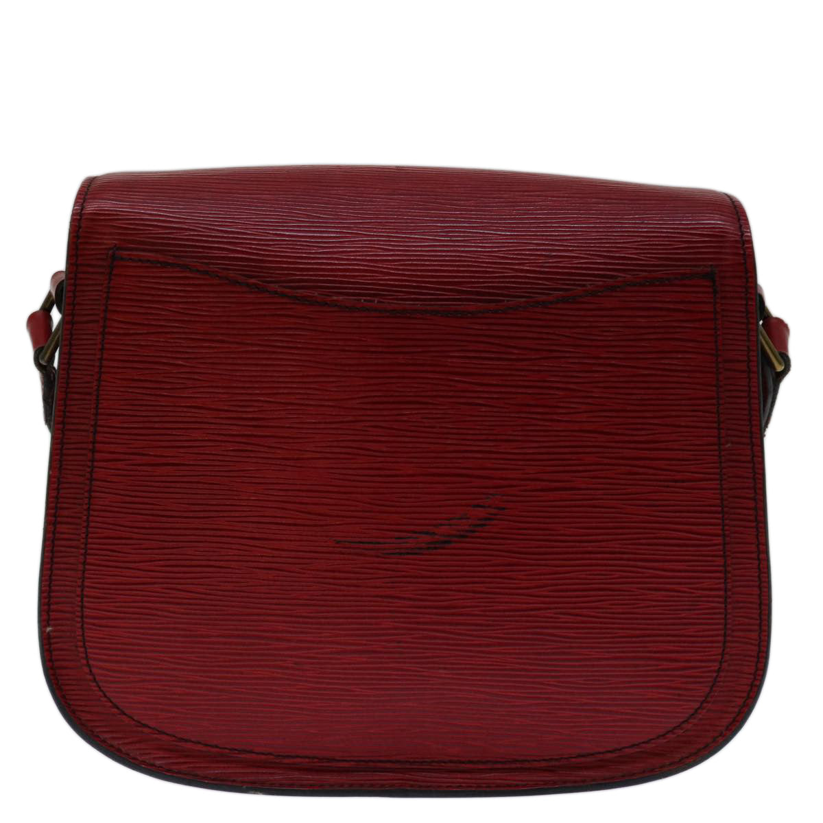 LOUIS VUITTON Epi Saint Cloud GM Shoulder Bag Red M52197 LV 68896