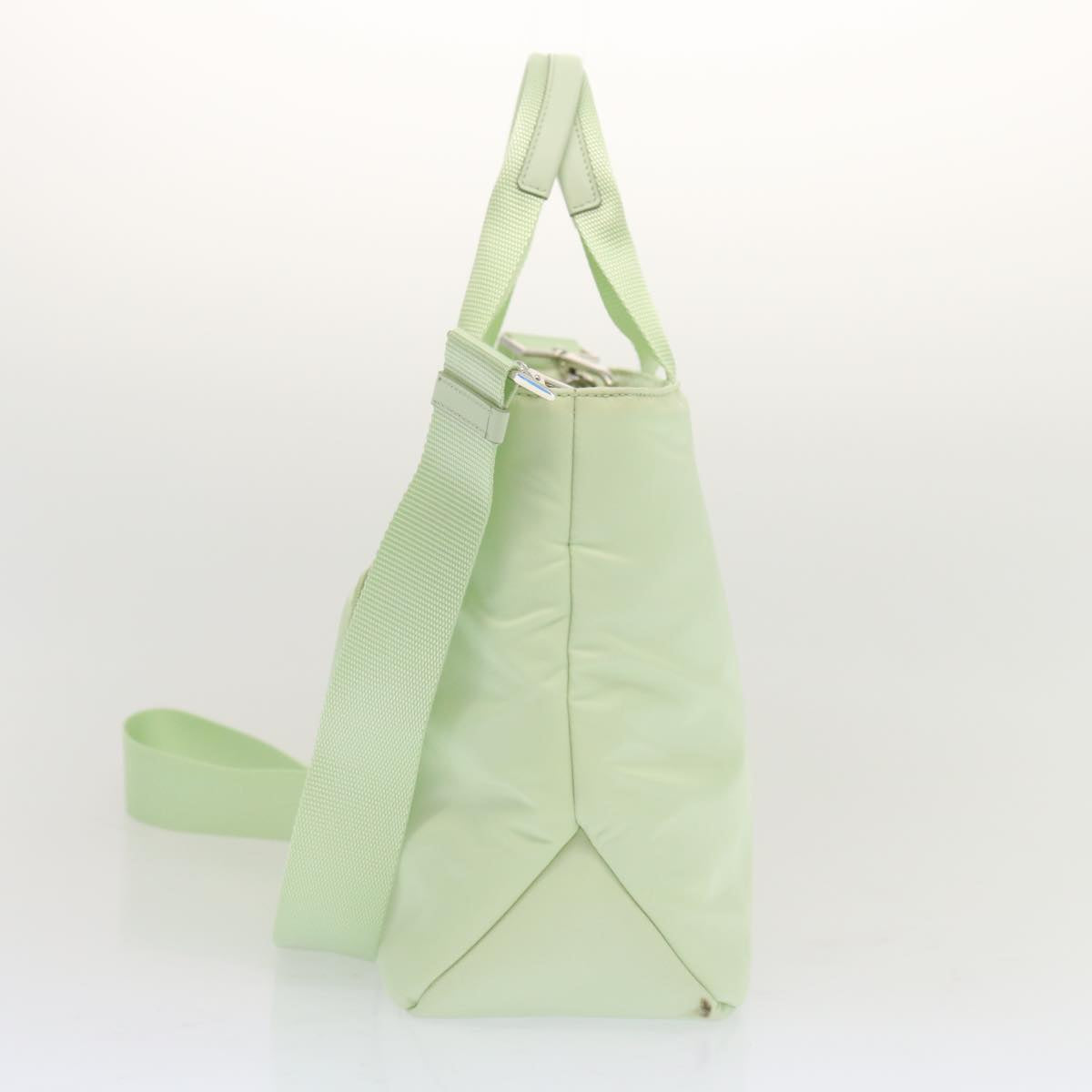 Luxury PradaHand Bag Nylon 2way Light Green 68918A