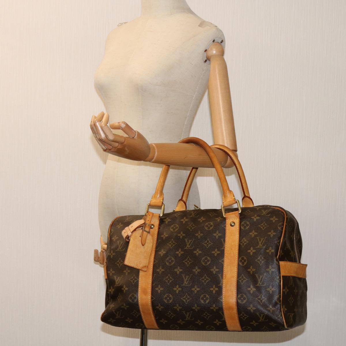 LOUIS VUITTON Monogram Carryall Boston Bag M40074 LV 68919