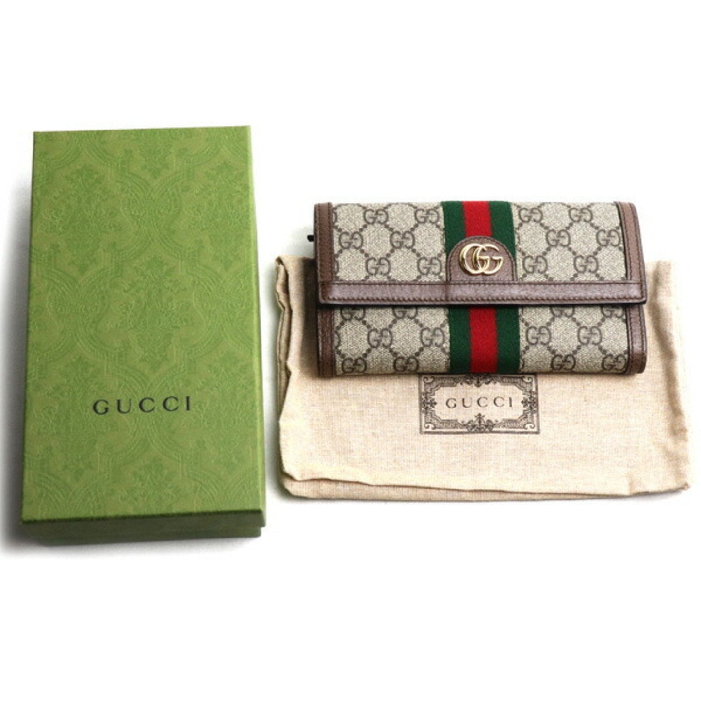 Luxury Gucci Trending 2025 Ophidia  Canvas Wallet  ()
