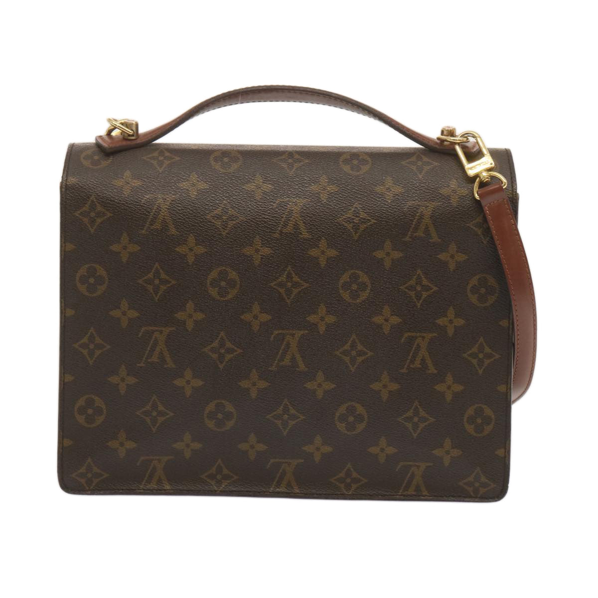 LOUIS VUITTON Monogram Monceau 28 Hand Bag 2way M51185 LV 68936