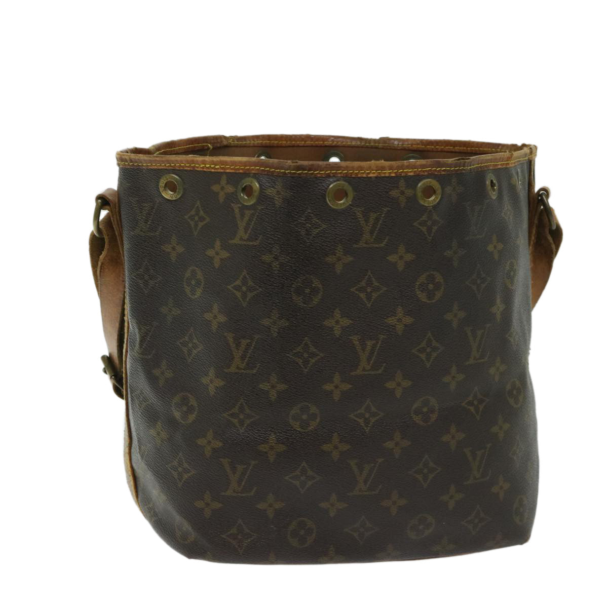 LOUIS VUITTON Monogram Petit Noe Shoulder Bag M42226 LV 68954