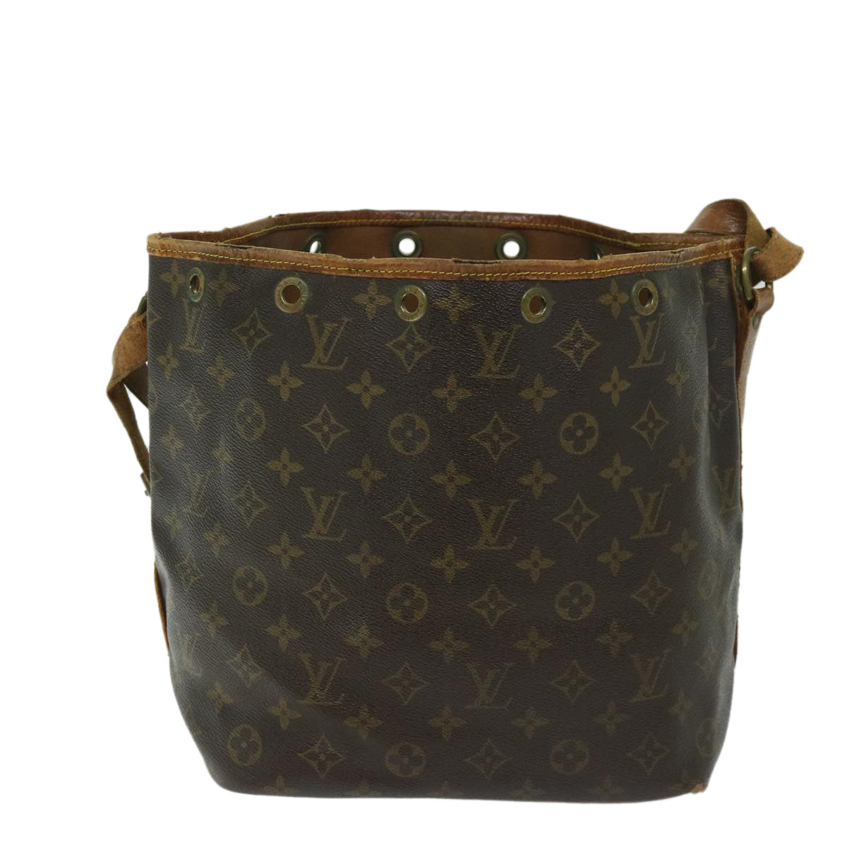 LOUIS VUITTON Monogram Petit Noe Shoulder Bag M42226 LV 68954