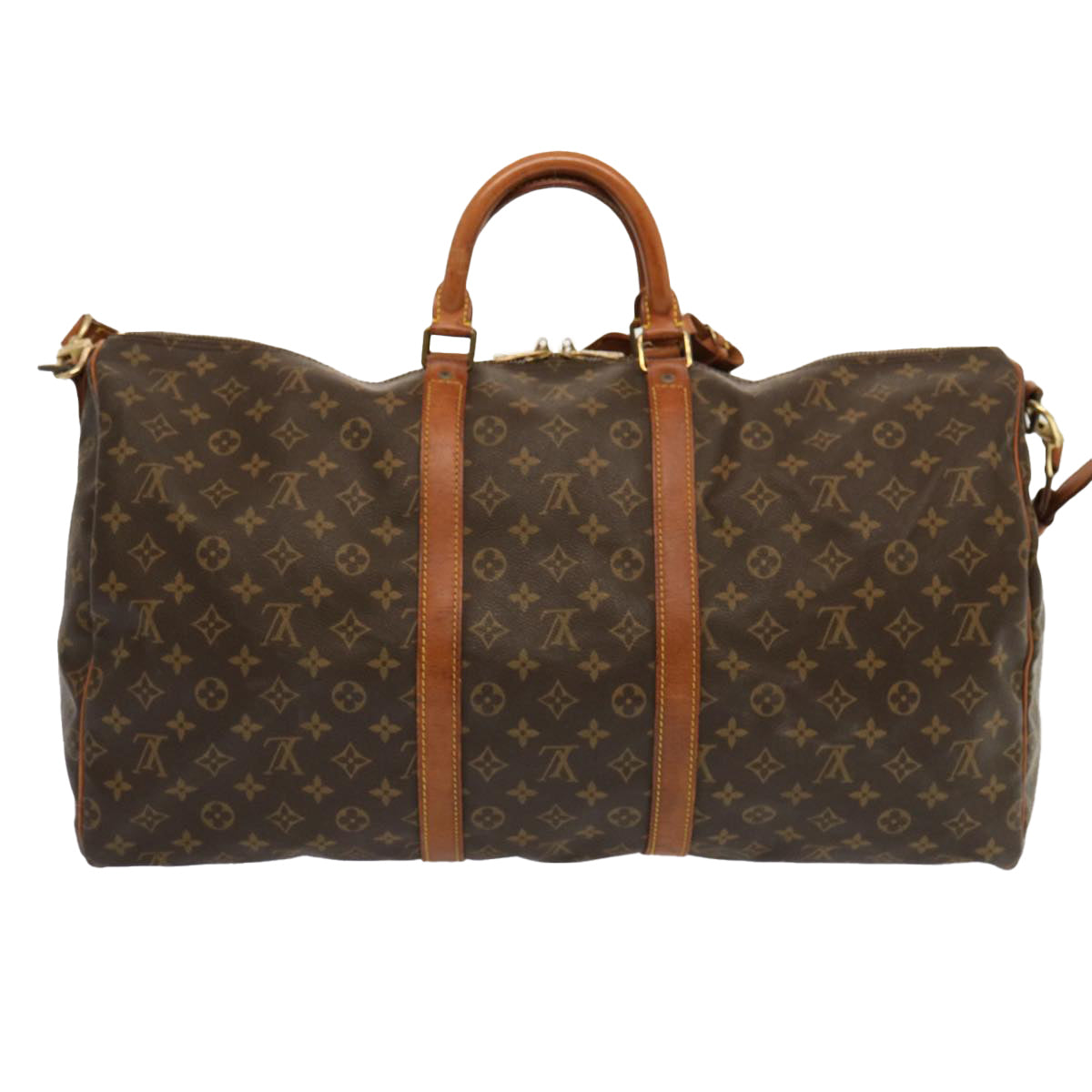 LOUIS VUITTON Monogram Keepall Bandouliere 55 Boston Bag M41414 LV 68957
