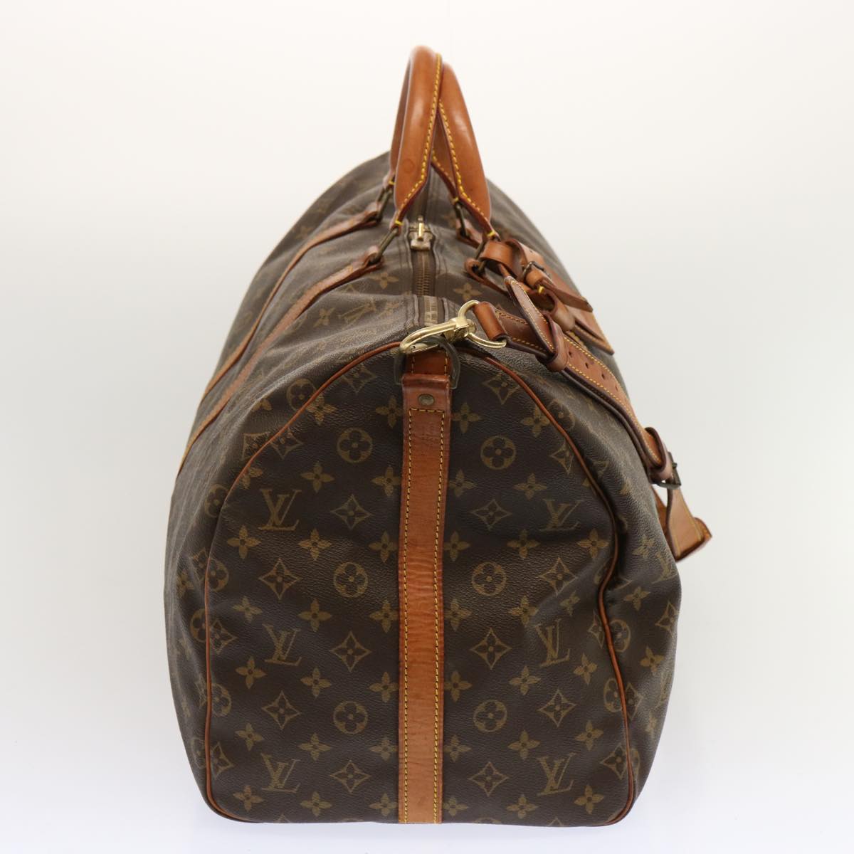 LOUIS VUITTON Monogram Keepall Bandouliere 55 Boston Bag M41414 LV 68957