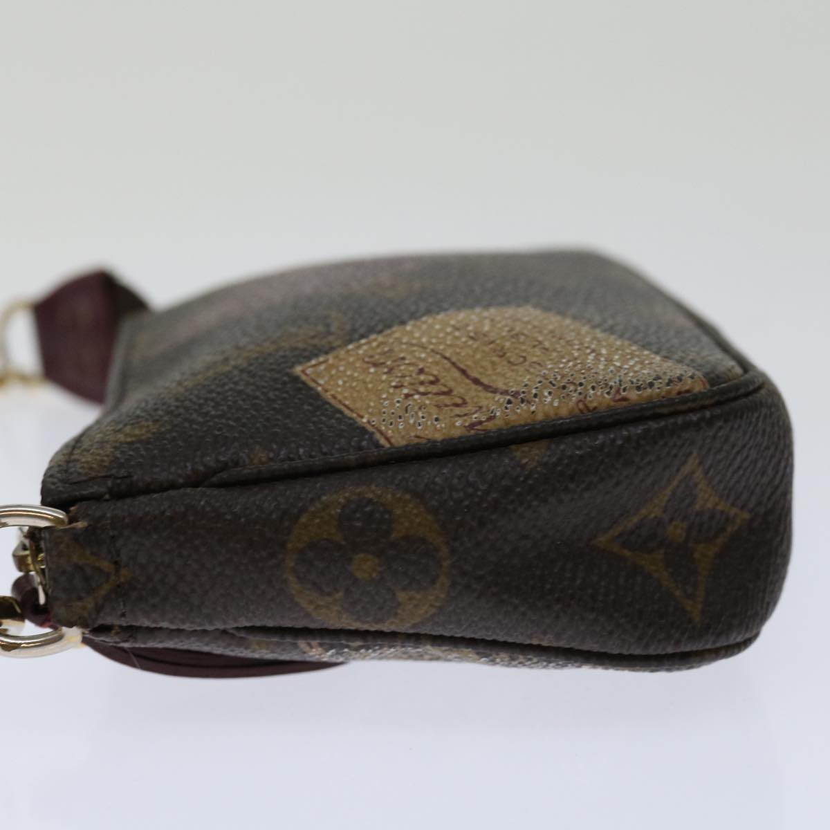 LOUIS VUITTON Monogram Label Mini Pochette Accessoires Pouch M63798 68976