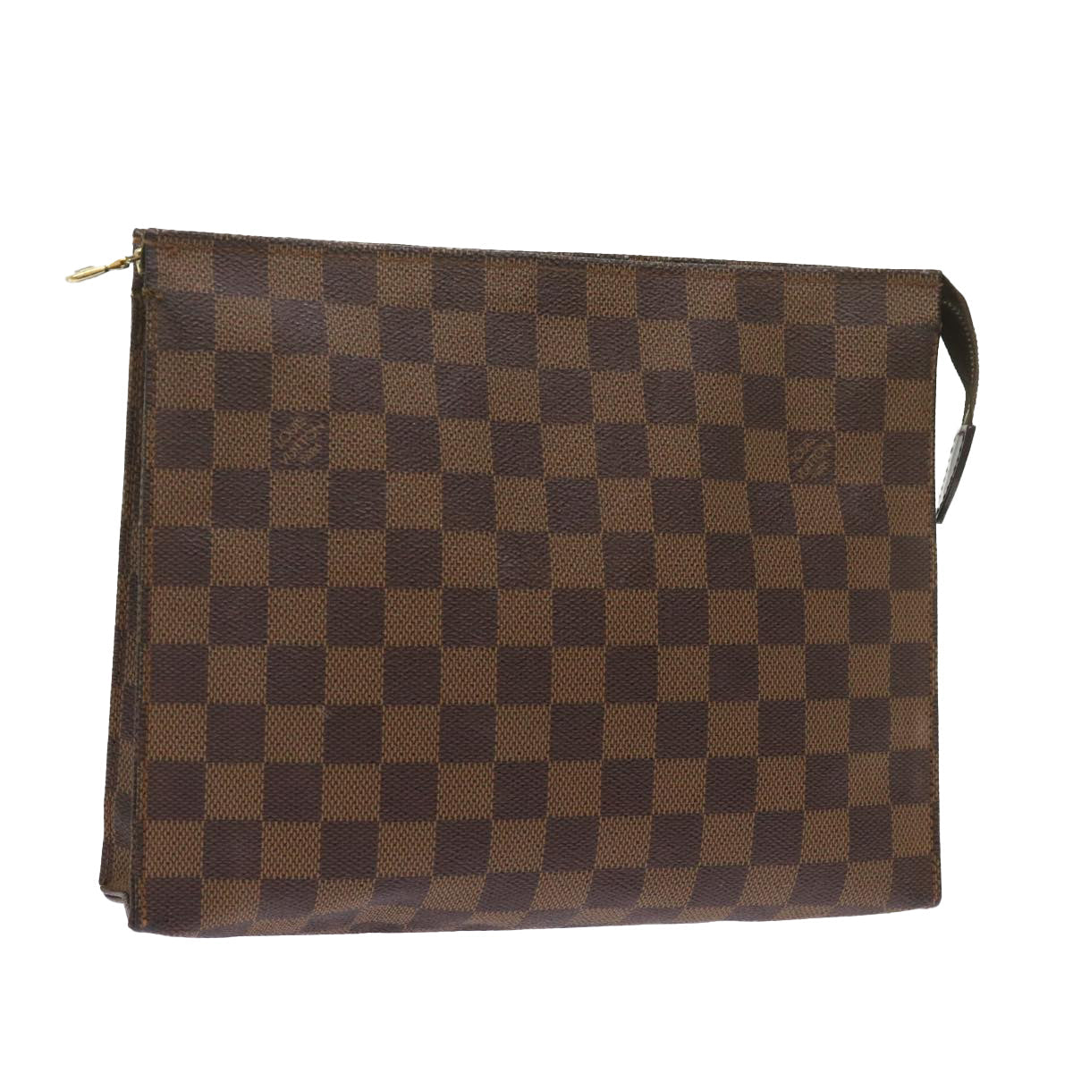 LOUIS VUITTON Damier Ebene Poche Toilette 26 Pouch N47543 LV 68986