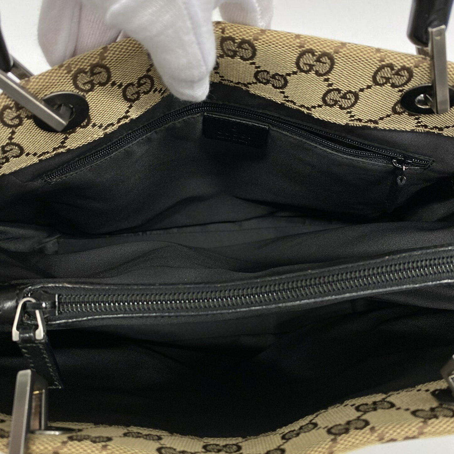 Gucci Bamboo  Canvas Tote Bag ()