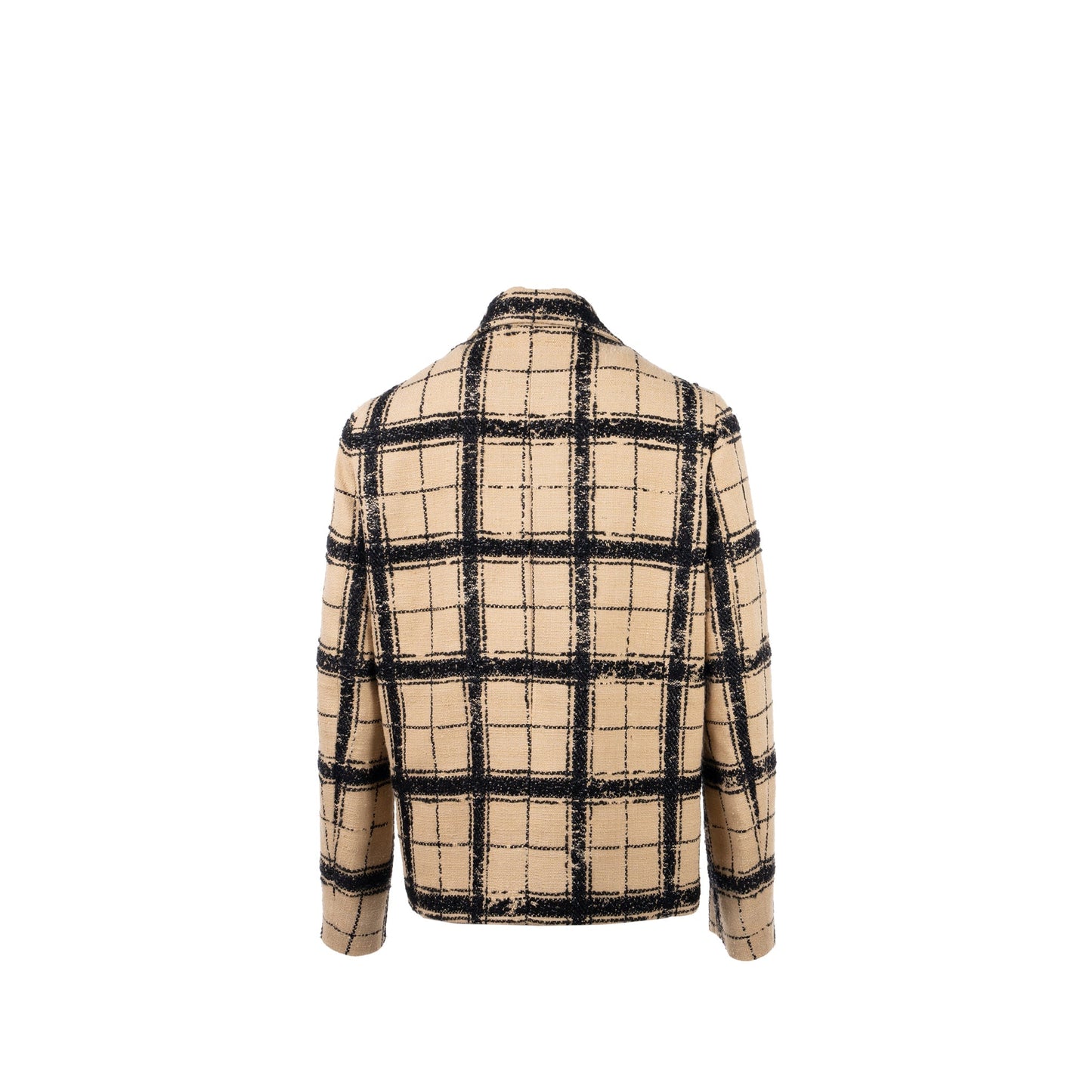 Luxury Dior size 38 Suit jacket silk/wool/cotton beige/black