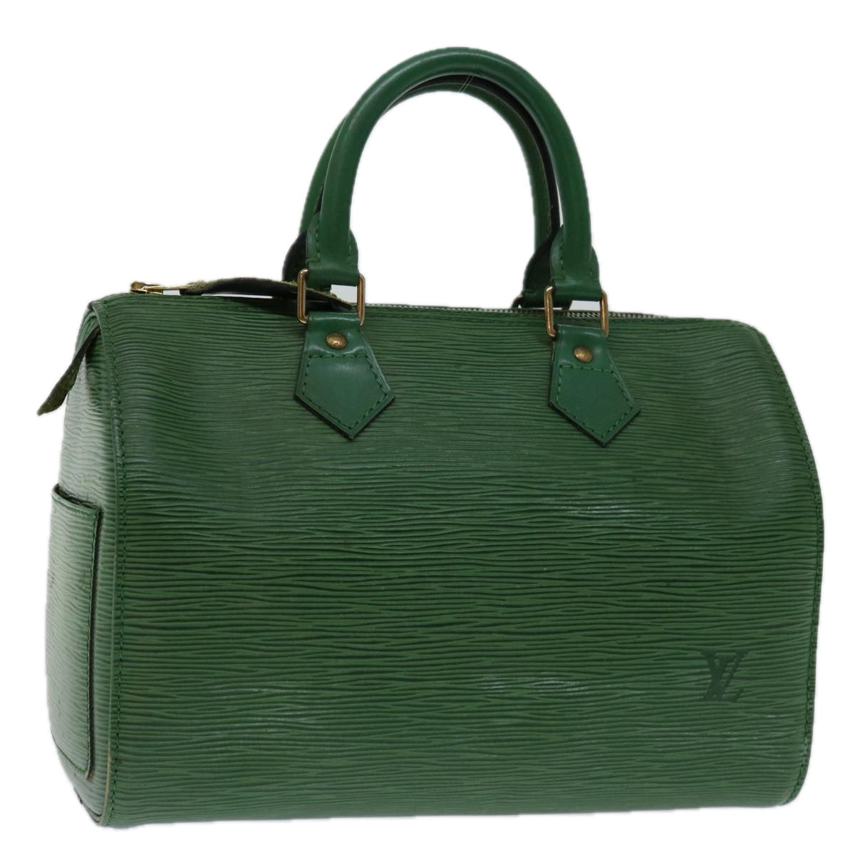LOUIS VUITTON Epi Speedy 25 Hand Bag Borneo Green M43014 LV 69017
