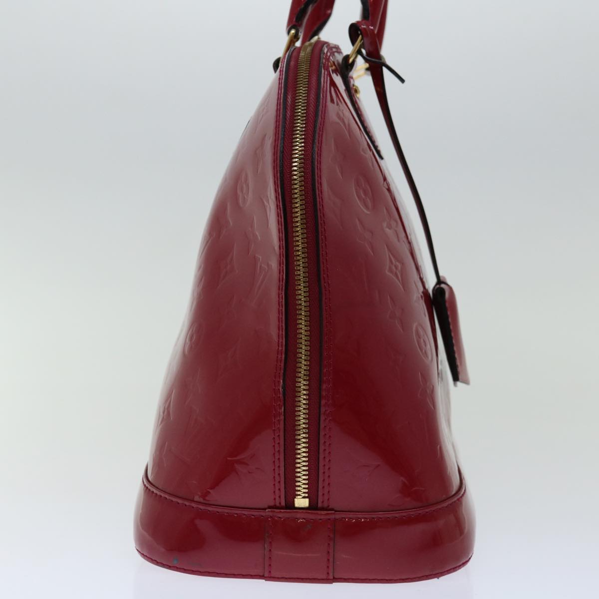 LOUIS VUITTON Monogram Vernis Alma MM Hand Bag Rose Andian M90098 LV 69024