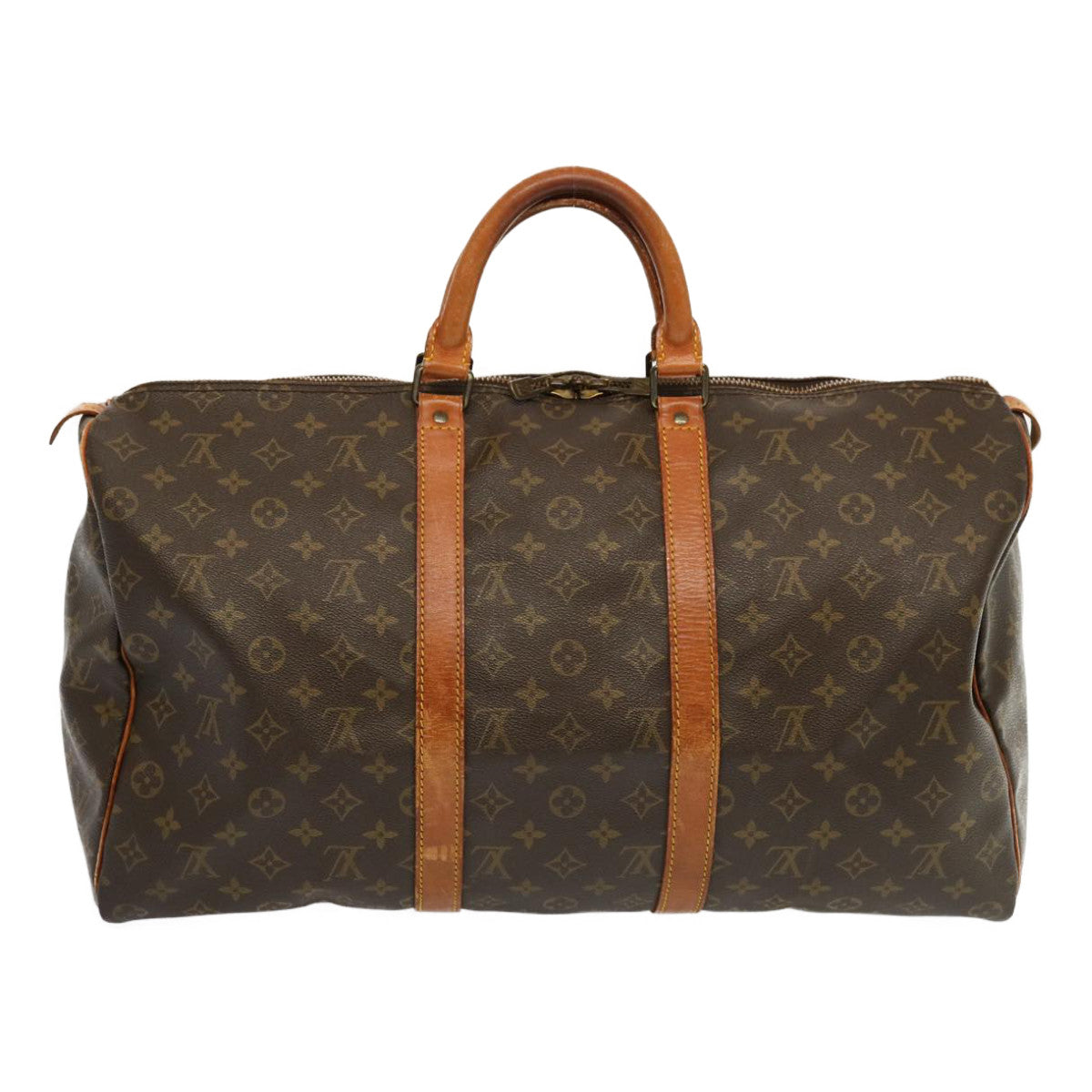 LOUIS VUITTON Monogram Keepall 50 Boston Bag M41426 LV 69033