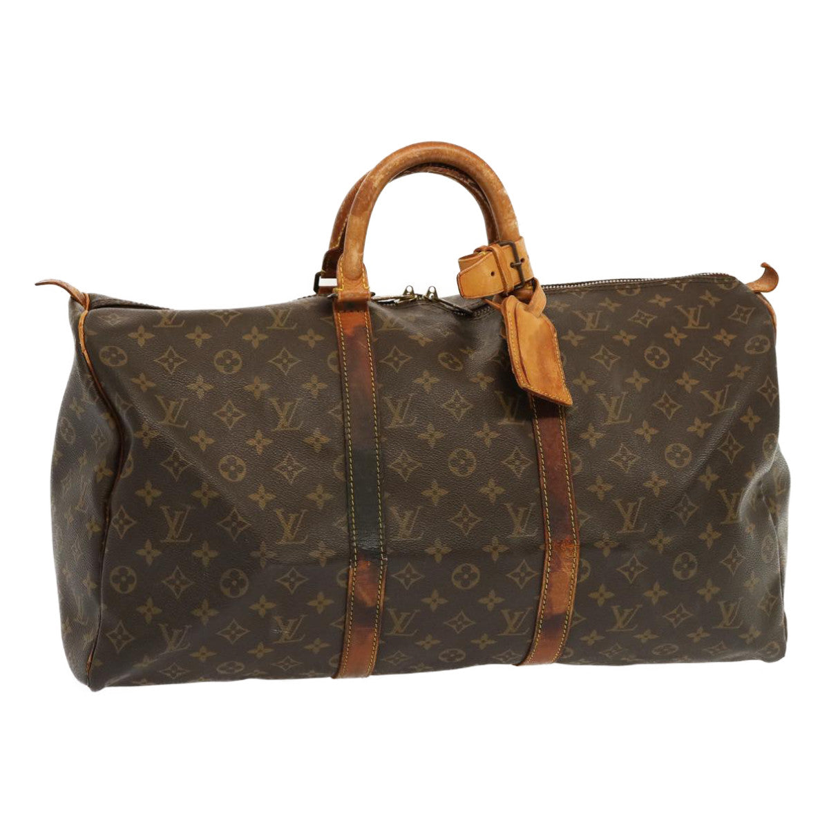 LOUIS VUITTON Monogram Keepall 50 Boston Bag M41426 LV 69034