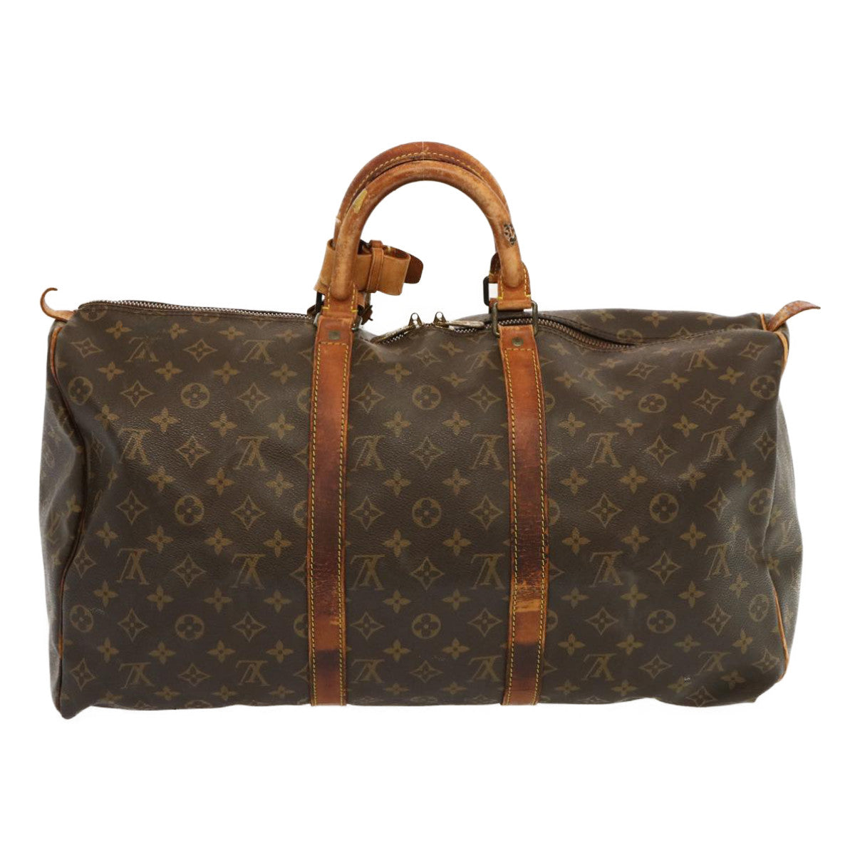 LOUIS VUITTON Monogram Keepall 50 Boston Bag M41426 LV 69034