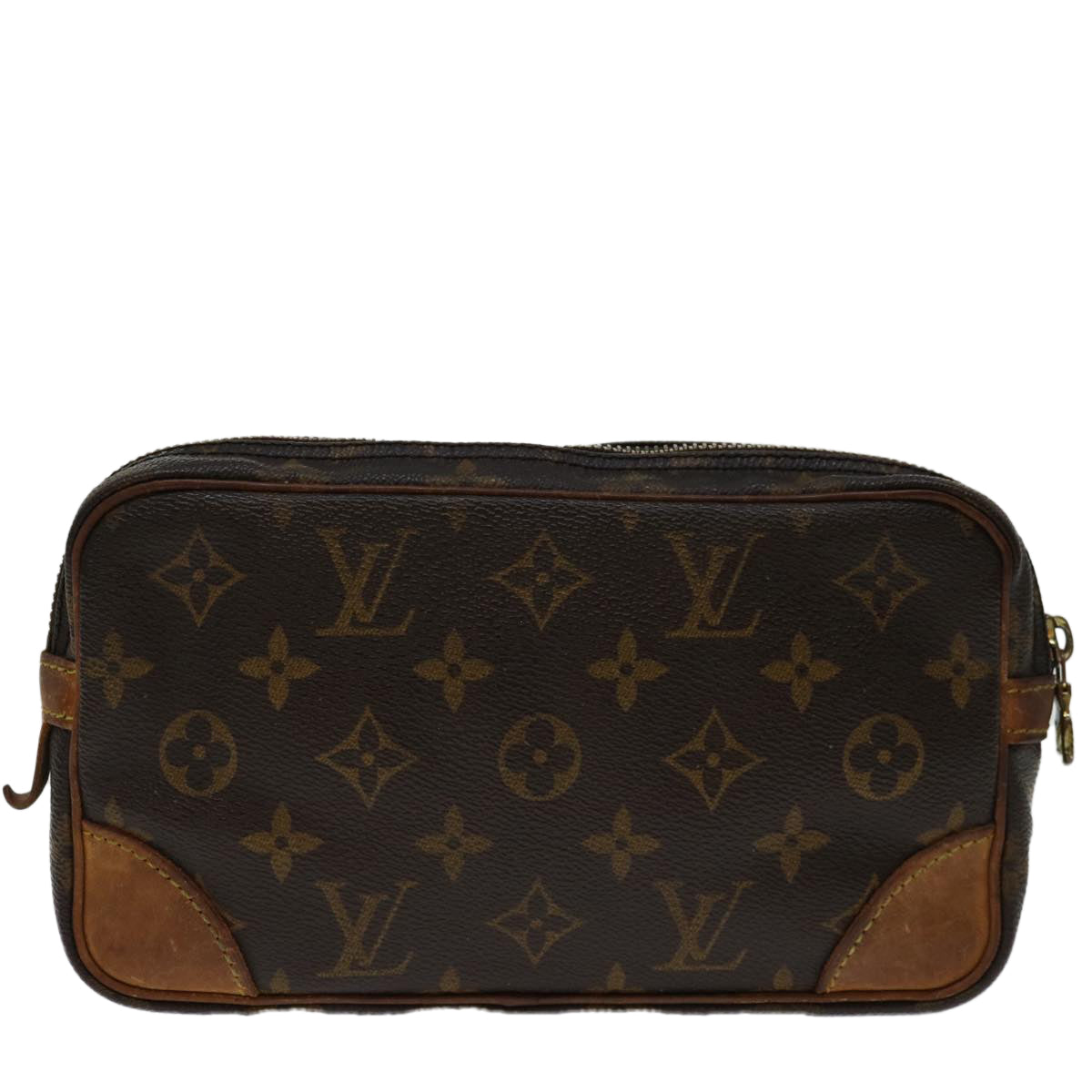 LOUIS VUITTON Monogram Marly Dragonne PM Clutch Bag M51827 LV 69067