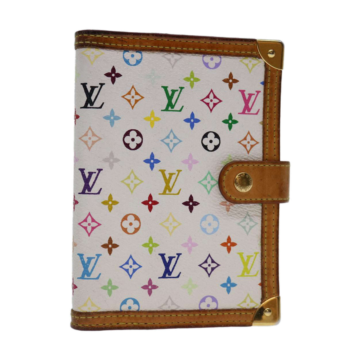 LOUIS VUITTON Multicolor Agenda PM Day Planner Cover White R21074 69090