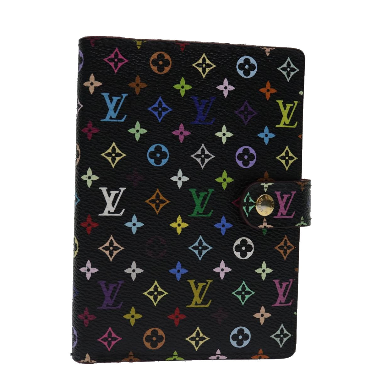 LOUIS VUITTON Multicolor Agenda PM Day Planner Cover Black R21076 69092