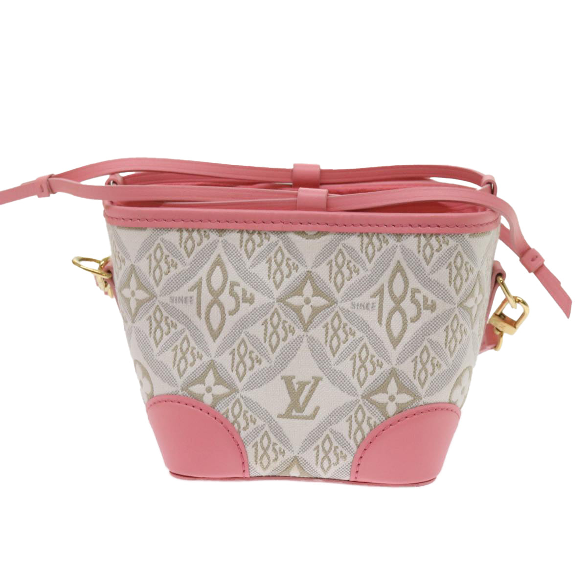 LOUIS VUITTON Pre Owned 1854 Print Noe Perth Bag Pink M81112 LV 69112SA