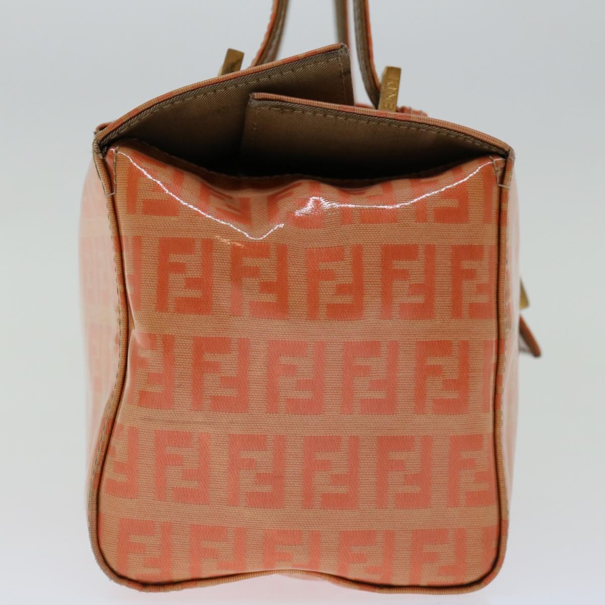 Luxury FendiZucchino Canvas Mamma Baguette Shoulder Bag Orange69113
