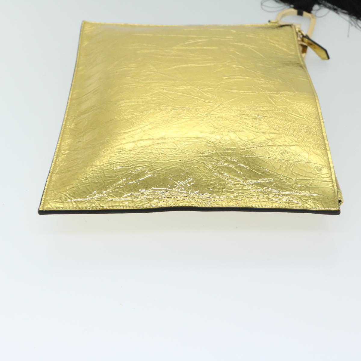 Luxury FendiClutch Bag Leather Gold Tone 8N017869145A