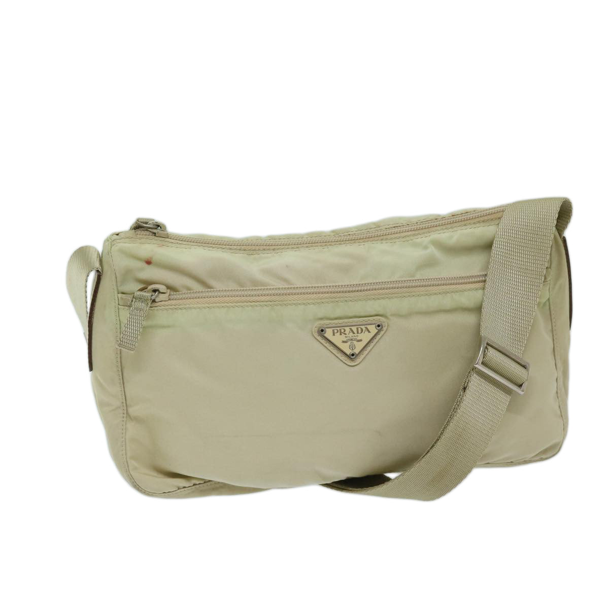 Luxury PradaShoulder Bag Nylon Beige 69153