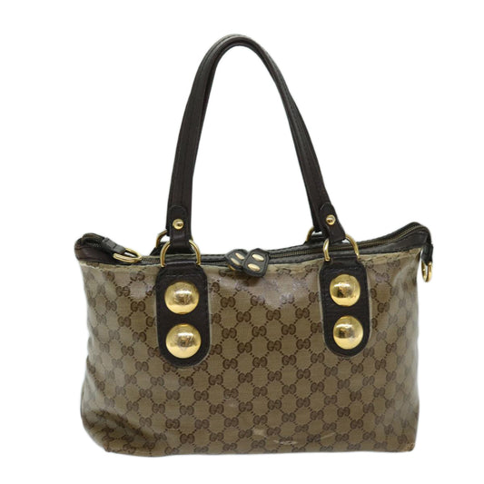 Luxury Gucci Trending 2025 GG Canvas Tote Bag Coated Canvas Beige Brown