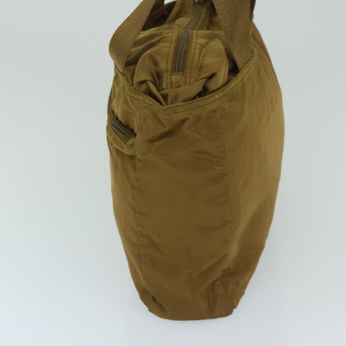 Luxury PradaShoulder Bag Nylon Khaki 69201
