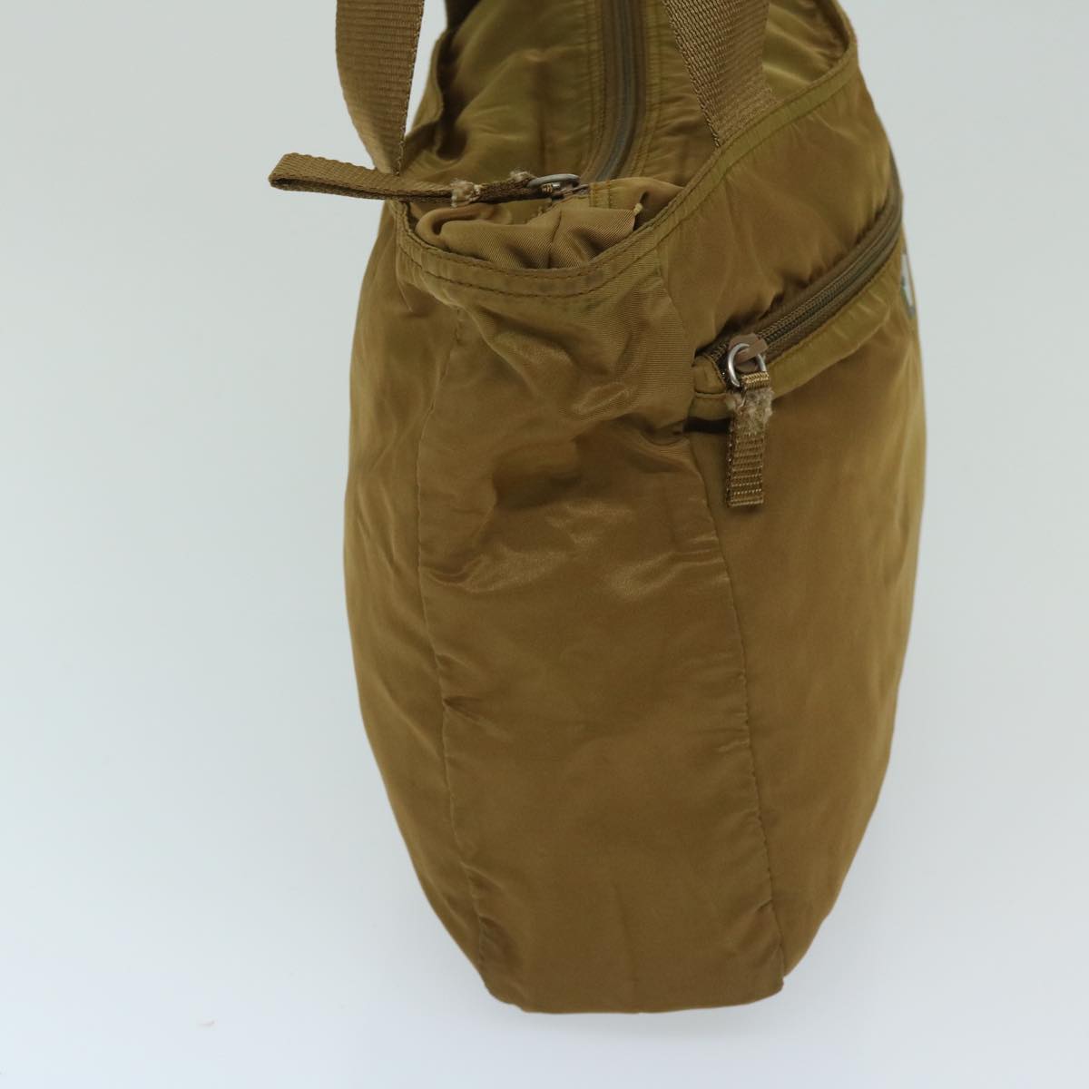 Luxury PradaShoulder Bag Nylon Khaki 69201