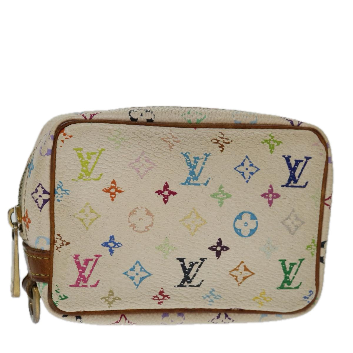 LOUIS VUITTON Monogram Multicolor Trousse Wapity Pouch White M58033 69218