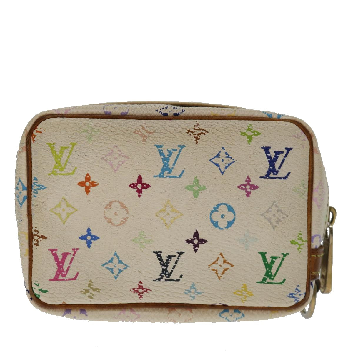 LOUIS VUITTON Monogram Multicolor Trousse Wapity Pouch White M58033 69218