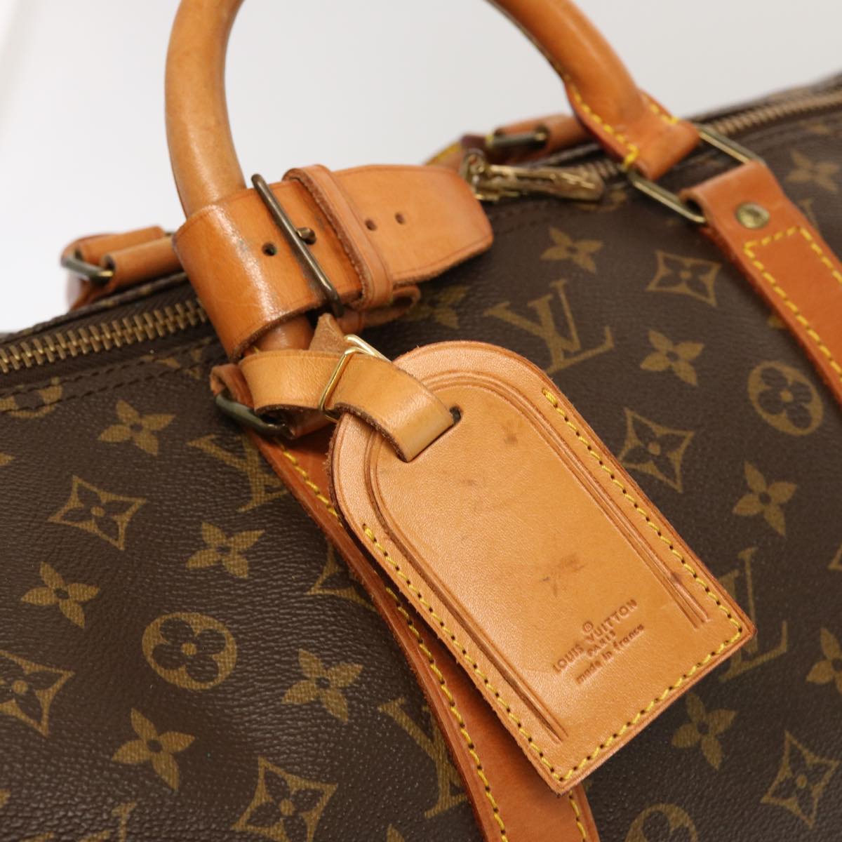 LOUIS VUITTON Monogram Keepall 55 Boston Bag M41424 LV 69228