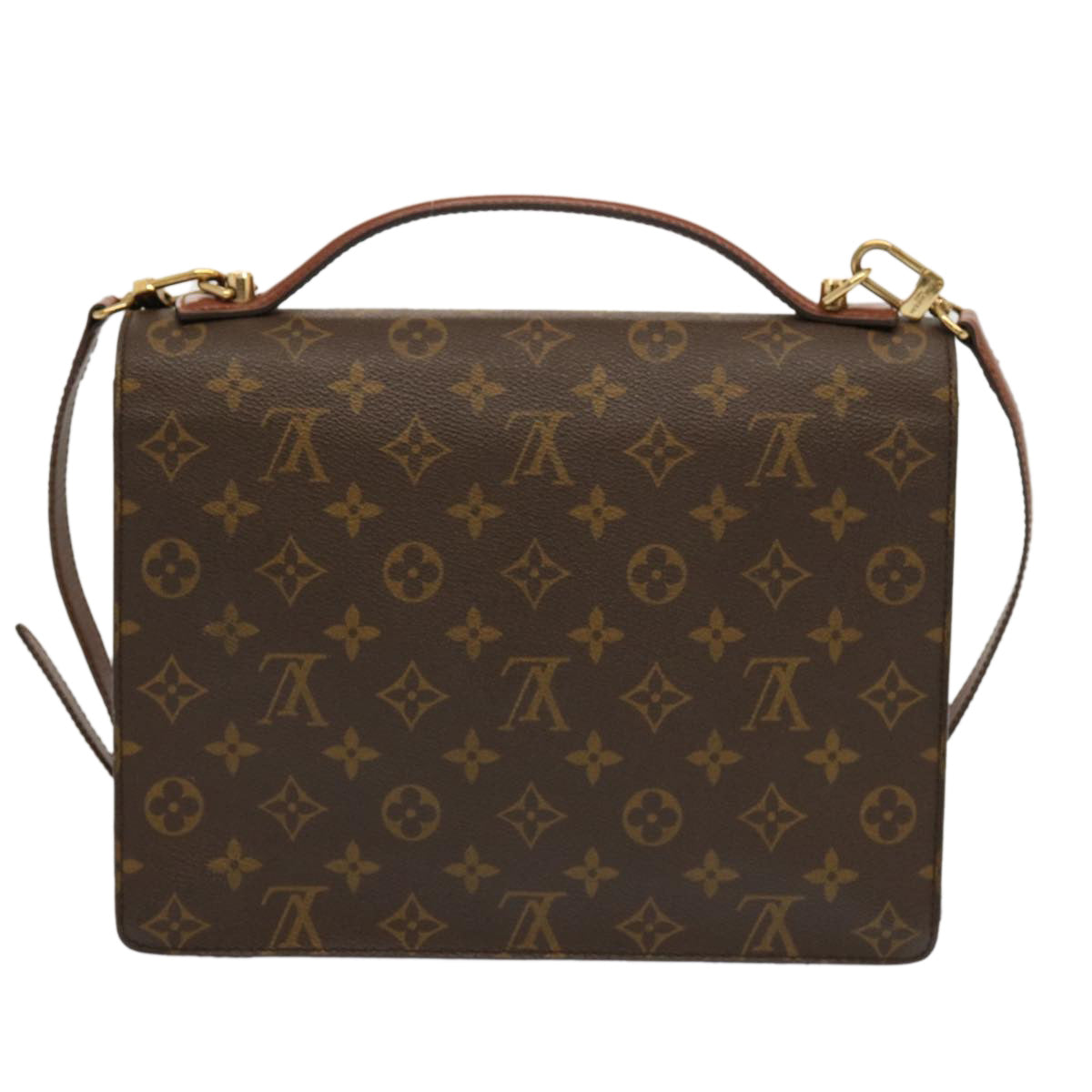 LOUIS VUITTON Monogram Monceau 28 Hand Bag 2way M51185 LV 69275