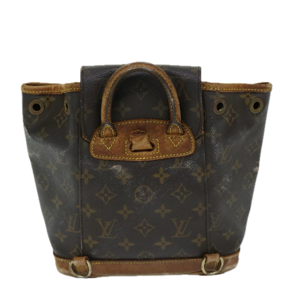 LOUIS VUITTON Monogram Montsouris PM Backpack M51137 LV 69280