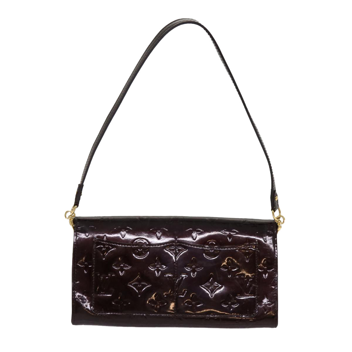LOUIS VUITTON Monogram Vernis Rossmore MM Bag Rouge Favist M91551 LV 69283