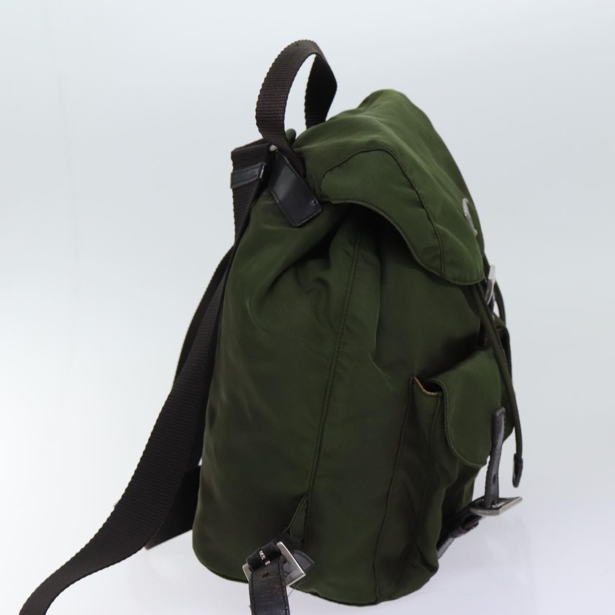 Luxury PradaBackpack Nylon Khaki 69344