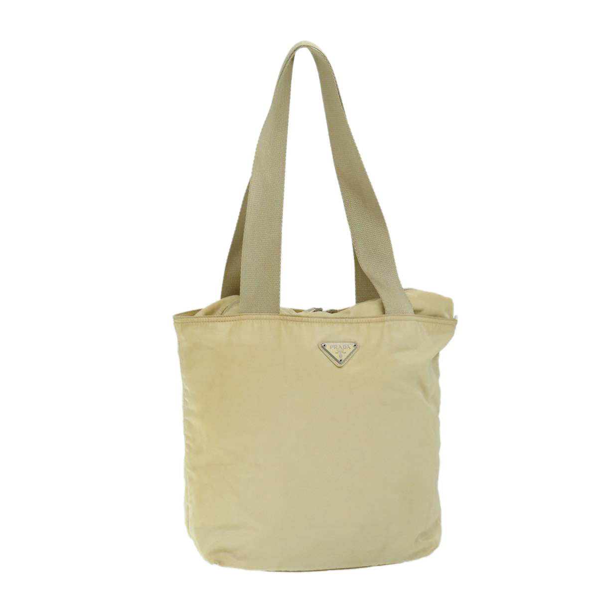 Luxury PradaShoulder Bag Nylon Cream 69347
