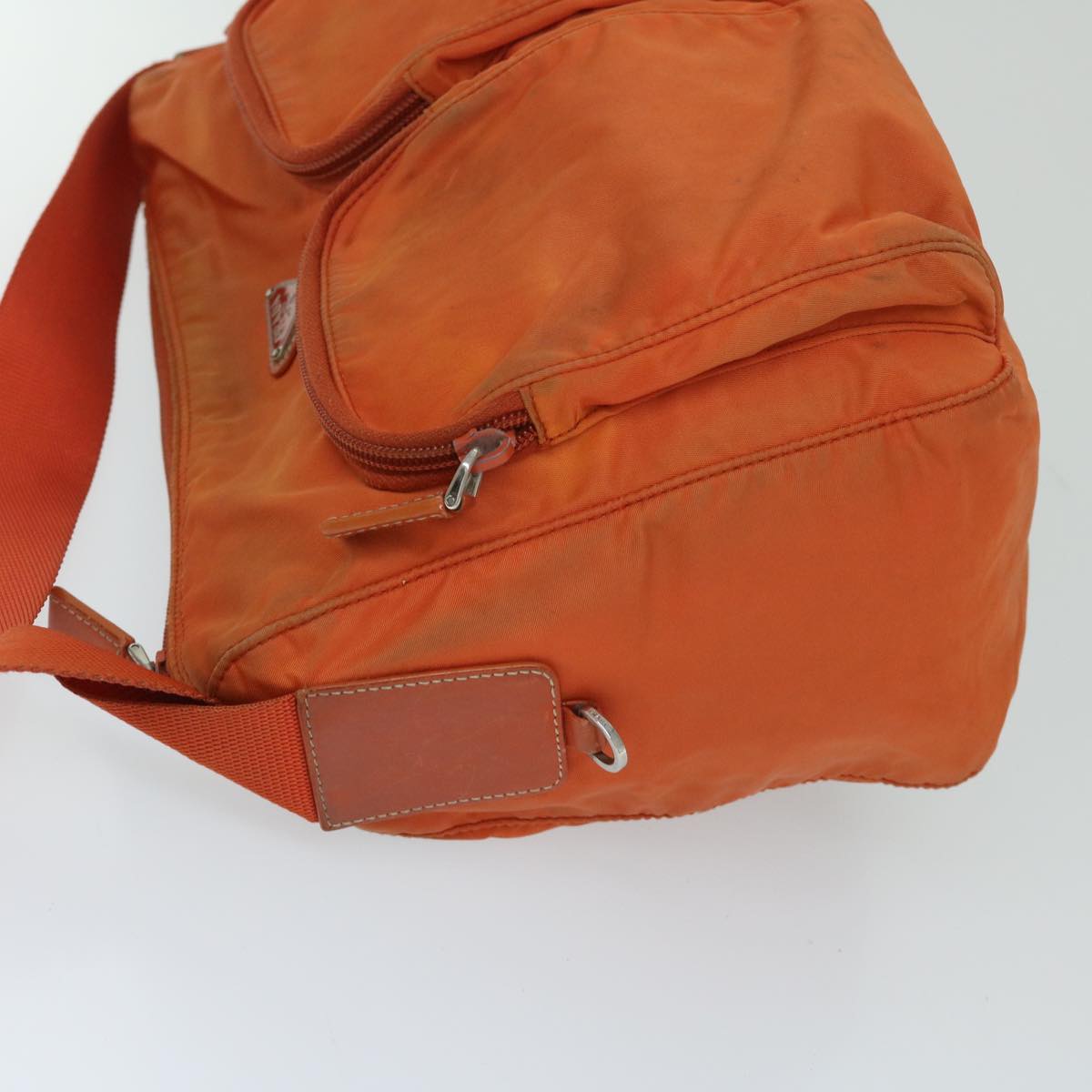 Luxury PradaShoulder Bag Nylon Orange 69348