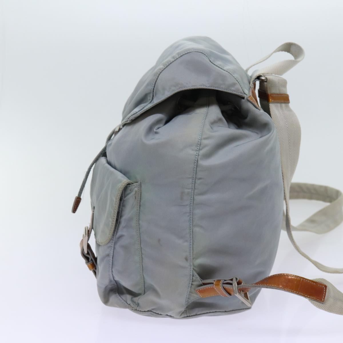 Luxury PradaBackpack Nylon Light Blue 69352