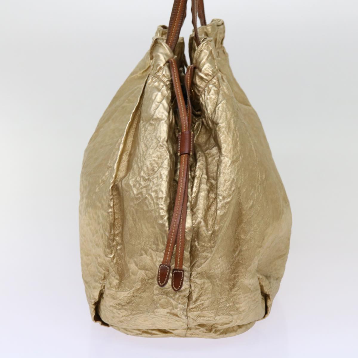 Luxury PradaTote Bag Nylon Gold 69359