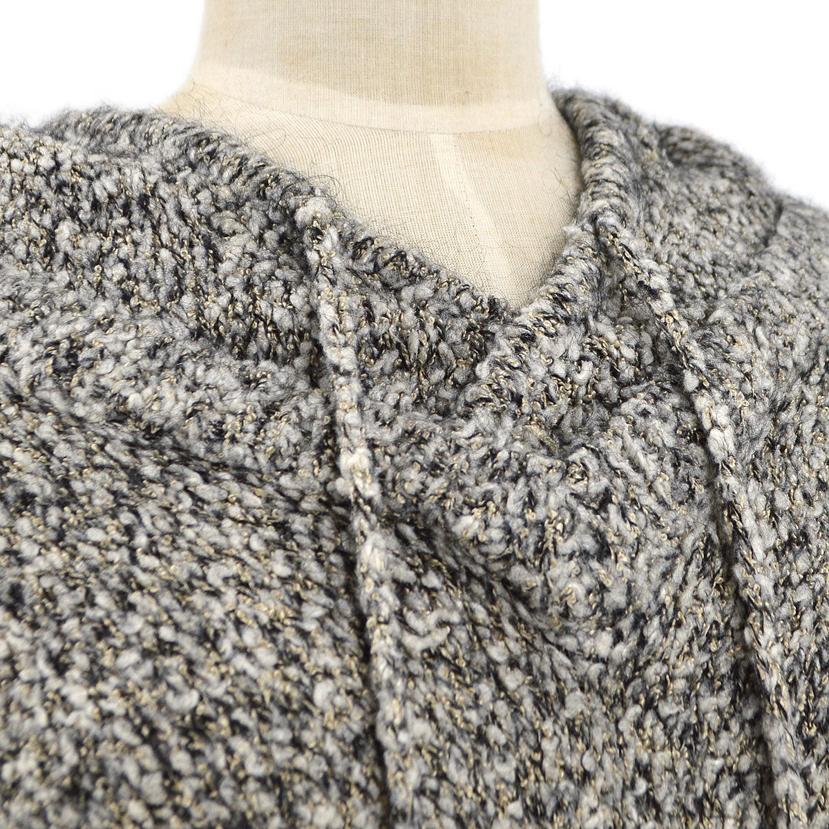 Luxury Chanel 2007 penguin knitted drawstring hoodie