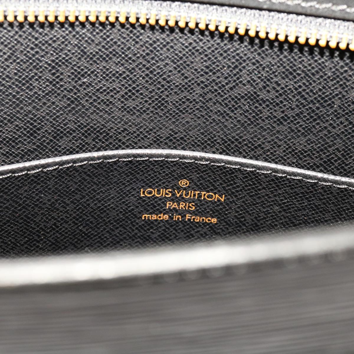 LOUIS VUITTON Epi Pochette Homme Clutch Bag Black M52522 LV 69397