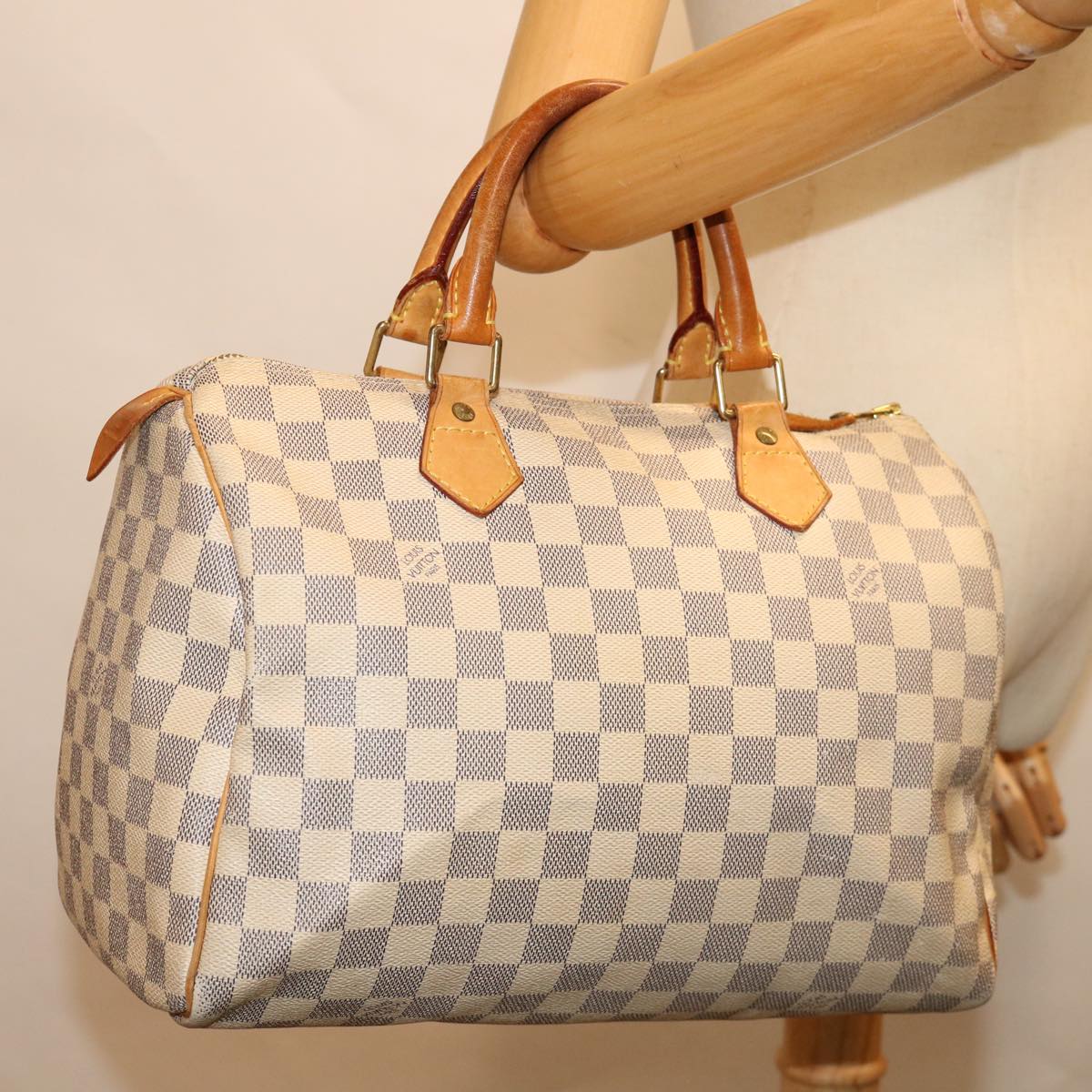 LOUIS VUITTON Damier Azur Speedy 30 Hand Bag N41533 LV 69423